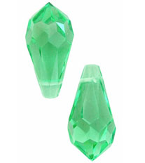 M.C. Beads 18 x 9mm - Teardrop: Peridot