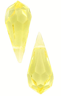 M.C. Beads 18 x 9mm - Teardrop: Jonquil