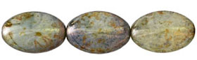 Raised Oval 24 x 16mm : Milky Amethyst - Picasso (30pcs)
