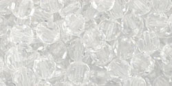 M.C. Beads 4mm - Round: Crystal