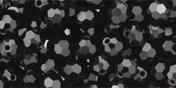 M.C. Beads 4mm - Round: Jet