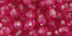 M.C. Beads 4mm - Round: Fuchsia