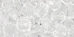 M.C. Beads 6mm - Round: Crystal