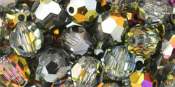 M.C. Beads 6mm - Round : Marea - Crystal