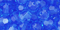 M.C. Beads 6mm - Round: Sapphire