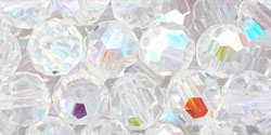 M.C. Beads 6mm - Round : Crystal AB