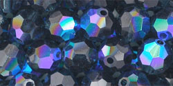 M.C. Beads 6mm - Round : Montana Blue AB