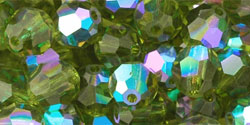 M.C. Beads 6mm - Round : Olivine AB