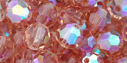 M.C. Beads 6mm - Round : French Rose AB