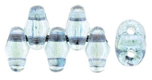 MiniDuo 4 x 2mm Tube 2.5" : Luster - Transparent Blue