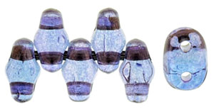 MiniDuo 4 x 2mm Tube 2.5" : Luster - Transparent Amethyst