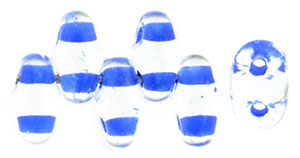 MiniDuo 4 x 2mm : Crystal - Blue-Lined