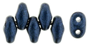 MiniDuo 4 x 2mm Tube 2.5" : Metallic Suede - Dk Blue