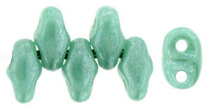 MiniDuo 4 x 2mm Tube 2.5" : Luster - Opaque Turquoise