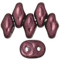 SuperDuo 5 x 2mm : ColorTrends: Saturated Metallic Red Pear