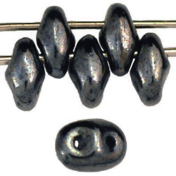 SuperDuo 5 x 2mm Tube 2.5" : Hematite