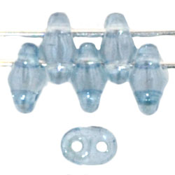 SuperDuo 5 x 2mm : Luster - Transparent Blue