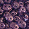 SuperDuo 5 x 2mm Tube 2.5" : Luster - Transparent Amethyst