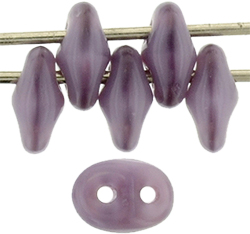 SuperDuo 5 x 2mm Tube 2.5" : Milky Amethyst