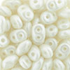 SuperDuo 5 x 2mm : Pearl Shine - White