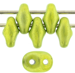 SuperDuo 5 x 2mm : Metalust - Electric Green