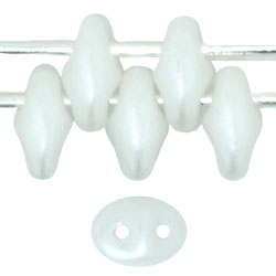 SuperDuo 5 x 2mm Tube 5.5" : Pearl Coat - Snow