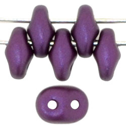 SuperDuo 5 x 2mm : Pearl Coat - Purple Velvet