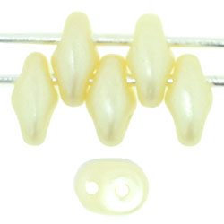 SuperDuo 5 x 2mm : Pearl Coat - Cream