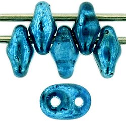 SuperDuo 5 x 2mm : Mirror - Turquoise Blue