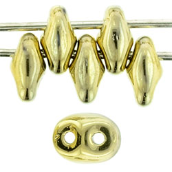 SuperDuo 5 x 2mm : Polished Brass
