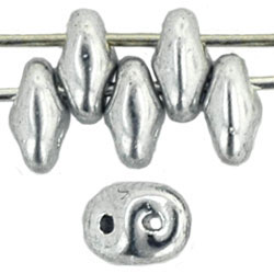 SuperDuo 5 x 2mm : Silver
