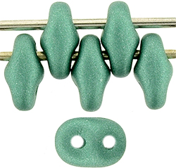 SuperDuo 5 x 2mm : Satin Metallic Teal