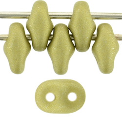 SuperDuo 5 x 2mm : Satin Metallic Chartreuse