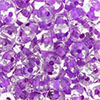 SuperDuo 5 x 2mm : Crystal - Lt Purple-Lined