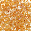 SuperDuo 5 x 2mm : Crystal - Peach-Lined