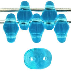 SuperDuo 5 x 2mm Tube 2.5" : Aquamarine