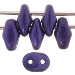 SuperDuo 5 x 2mm Tube 5.5" : Metallic Suede - Purple