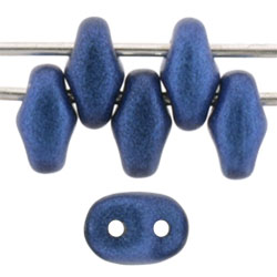 SuperDuo 5 x 2mm Tube 2.5" : Metallic Suede - Blue