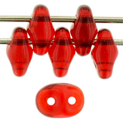 SuperDuo 5 x 2mm Tube 5.5" : Siam Ruby