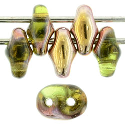 SuperDuo 5 x 2mm Tube 2.5" : Apollo - Olivine