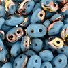 SuperDuo 5 x 2mm Tube 2.5" : Apollo - Blue Turquoise