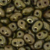 SuperDuo 5 x 2mm Tube 2.5" : Opaque Olive - Bronze Picasso
