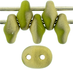 SuperDuo 5 x 2mm : Fool's Gold - Opaque Olive