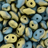 SuperDuo 5 x 2mm Tube 2.5" : Fool's Gold - Blue Turquoise