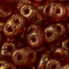 SuperDuo 5 x 2mm : Gold Marbled - Siam Ruby