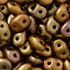 SuperDuo 2/5mm : Matte - Metallic Gold Iris