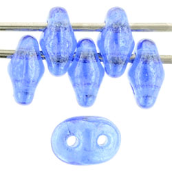 SuperDuo 5 x 2mm Tube 2.5" : Luster - Sapphire