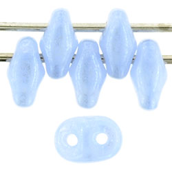 SuperDuo 5 x 2mm Tube 2.5" : Luster - Milky Sapphire