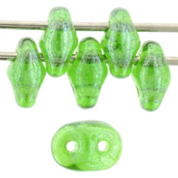 SuperDuo 5 x 2mm Tube 2.5" : Luster - Green