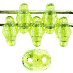 SuperDuo 5 x 2mm Tube 2.5" : Luster - Olivine